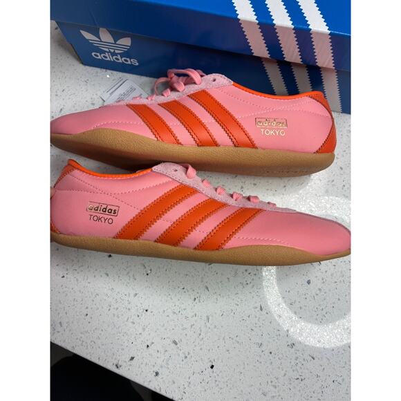 adidas Shoes - New Adidas Women's Tokyo Sneakers Nylon Semi Pink Spark Orange Ji3297 Sz 8.5 NIB